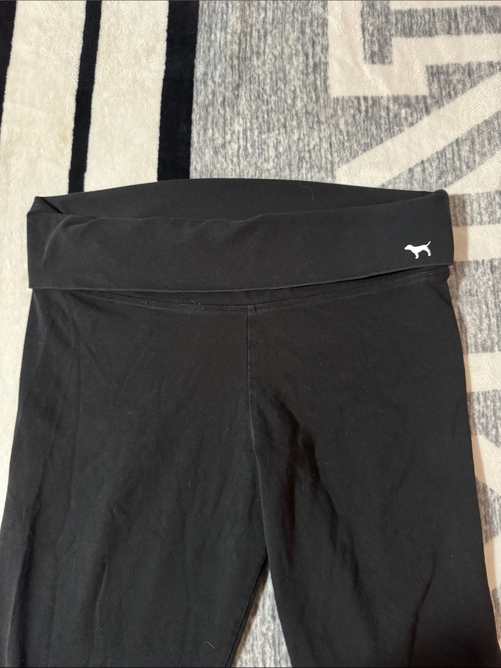 PINK fold-over crop leggings